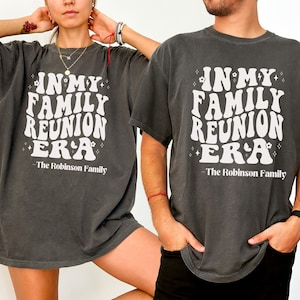 Camiseta de la era de la reunión familiar, camisetas de reunión familiar personalizadas, camiseta familiar, camiseta de reunión familiar, camiseta de amor familiar, camisetas familiares personalizadas