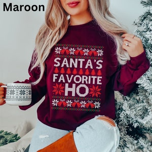 Funny Santa Christmas Sweatshirt, Ugly Christmas Sweater, Christmas Santa Shirt, Holiday Party Shirt, Sarcastic Christmas Shirt, Santa Shirt