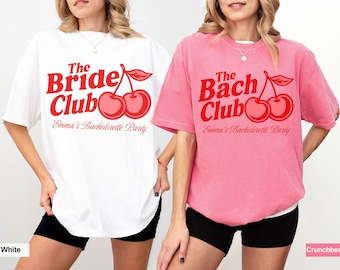Cherry Bachelorette Party Shirts, Bridesmaid Gift, Bridal Shower, Y2K Cherry, Summer Theme Bach Party, Cherry Themed Bachelorette Tee