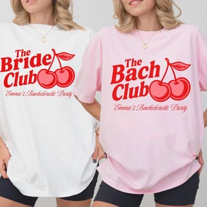 Cherry Bachelorette Party Shirts, Bridesmaid Gift, Bridal Shower, Y2K Cherry, Summer Theme Bach Party, Cherry Themed Bachelorette Tee
