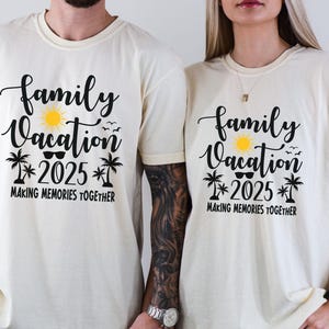 T-shirt familievakantie 2025, vakantie shirts, shirts groep 2025 reis, T-shirt groepsreis, bijpassende vakantie shirts, shirts familie reis 2025