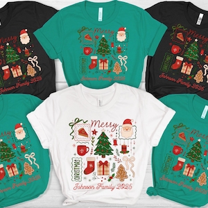 Group Family Christmas Custom Shirt, Matching Christmas Party Tee, Personalized Name Christmas Gift, Cousins Family Trip, Xmas Crew Tshirt
