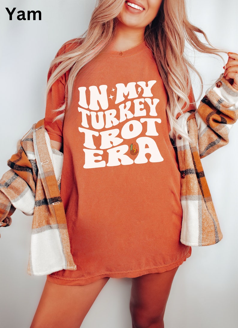 In My Turkey Trot Era Shirt, Friendsgiving, Thanksgiving Gift, Thanksgiving Family Shirt, Family Turkey Trot Fun Run, Running Shirt