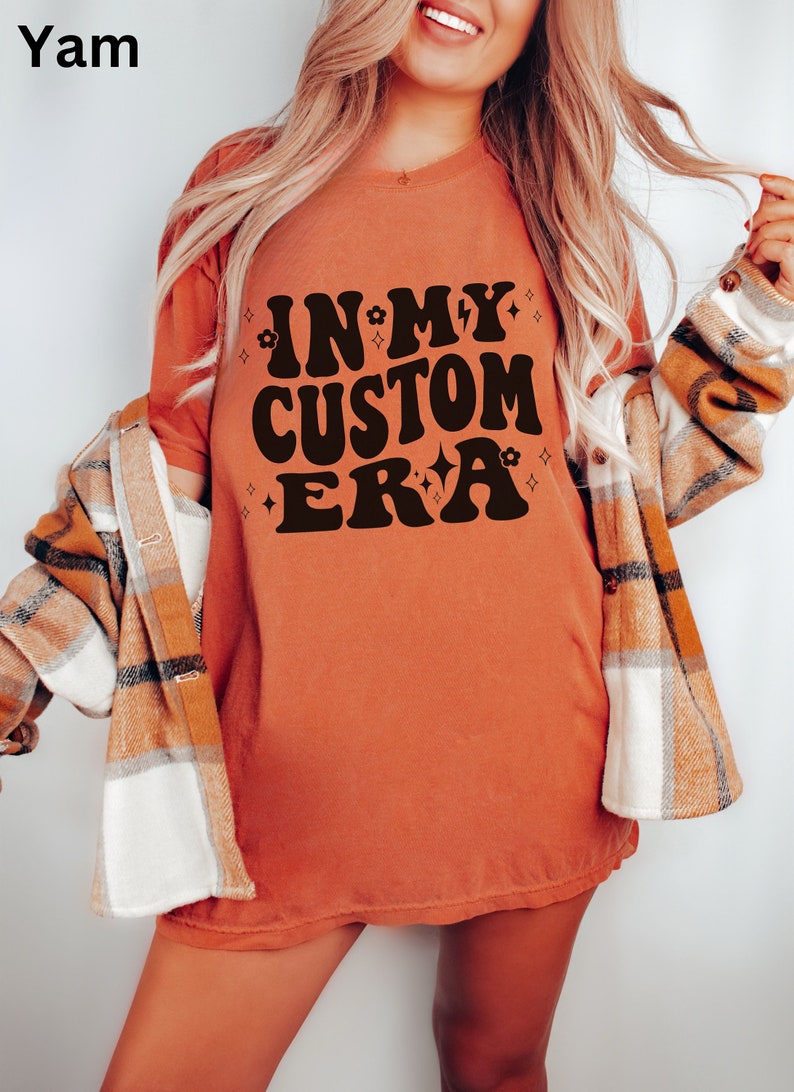 In My Custom Era Tshirt, Custom Design Shirt, Trendy Tee, In My Era Shirt, Meme, Unique Gift Idea Birthday Christmas, Personalized Gift