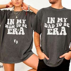Mom To Be & Dad To Be Couples Pregnancy Announcement Shirt, Matching Baby Reveal Shirt, Pregnant Couple Gift, Mom Maternity Tshirt