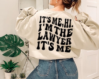 Trendy advocaat-sweater, advocaat-shirt, cadeau voor een advocaat, rechtenstudent shirt, grappige rechtenstudent, advocaat-shirt, advocaat-sweater