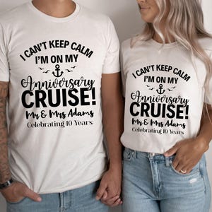 Anniversary Cruise Couples Trip T-shirt, Vacation Shirts, Group 2025 Trip Shirts, Group Trip Tee, Couple Matching Cruise Shirt, Vow Renewal