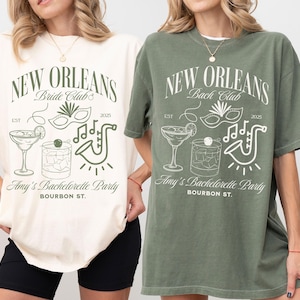 New Orleans Custom Bachelorette Party Shirts, Bridesmaid Tees, Nola Bach Party, Mardi Gras, Bridal Party Matching Group, Wedding Party