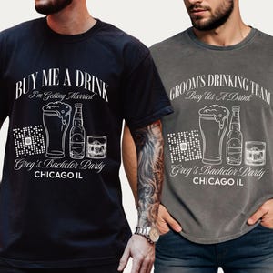 Groom Drinking Team Custom QR Code Shirt, Bachelor Party Group, Groomsman Shirts, Beer Bachelor Party Shirt, Personalized Groomsman Gifts