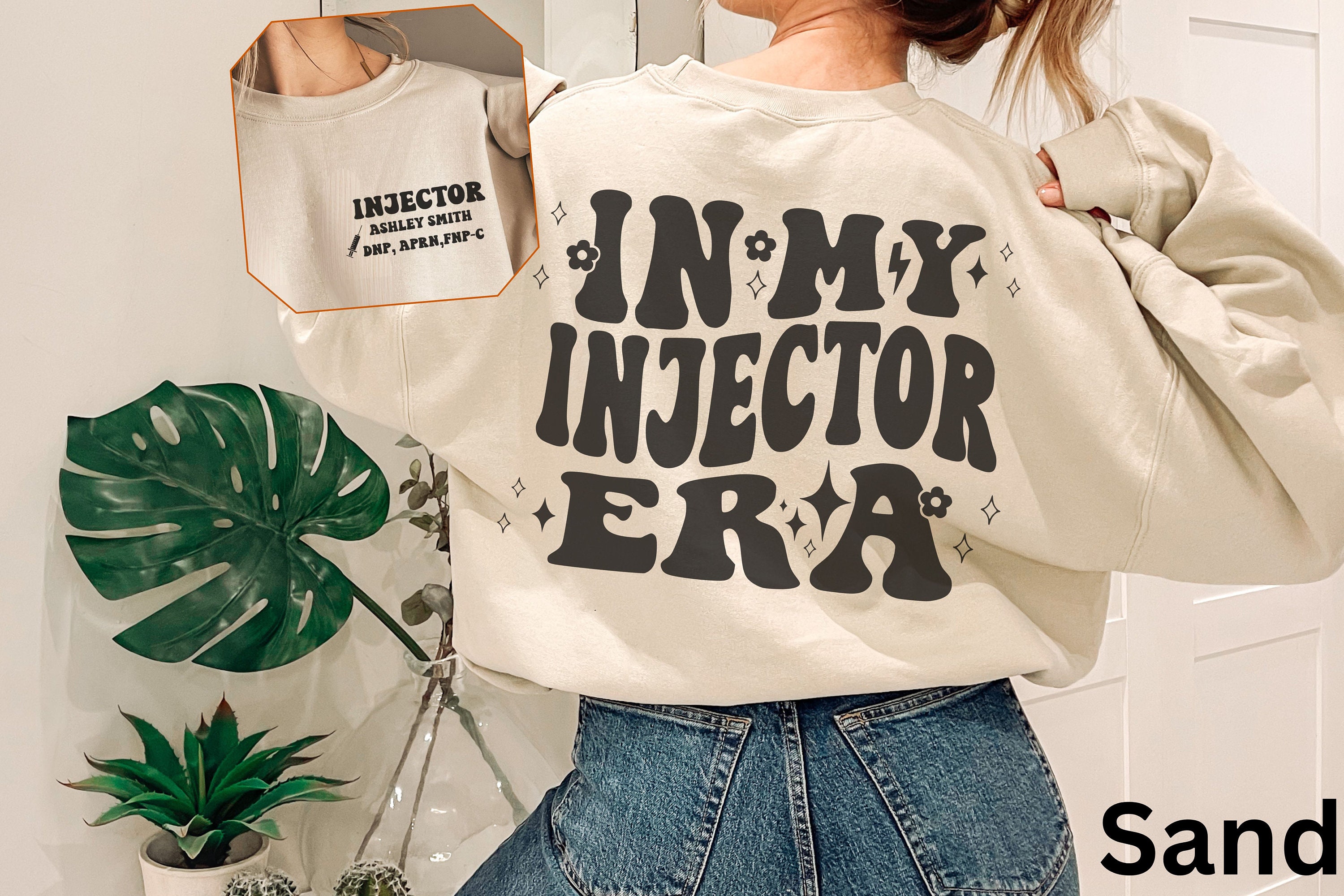 Sweat-shirt À l'époque des injecteurs, chemise personnalisée pour infirmière injecteurs, cadeau Botox pour infirmière, injecteur de Botox, injecteur d