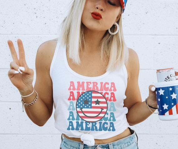 America Tank Top, July 4th Shirt, Fourth of July, America, Patriotic Shirt, Independence Day, Fireworks Shirt,  USA Patriotic Gift