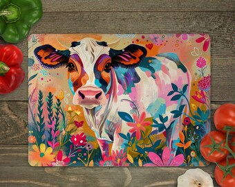 Cow Cutting Board Sublimation Designs Download, Kitchen Sublimation PNG, Chopping Board Sublimation, Farmhouse Cutting Board Design