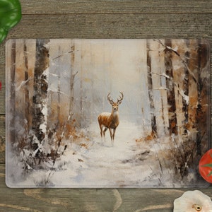 Deer Cutting Board Sublimation Design Template Digital Download, Animal Cutting Board PNG