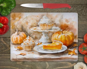 Pumpkin Spice Schneidebrett, Sublimationsdesigns, Herbst PNG | Schneidebrett Design Herbst | Thanksgiving-Küche Digitaler Download
