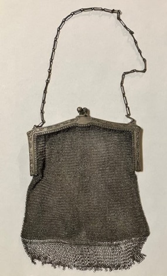 1920's art deco wire mesh flapper purse