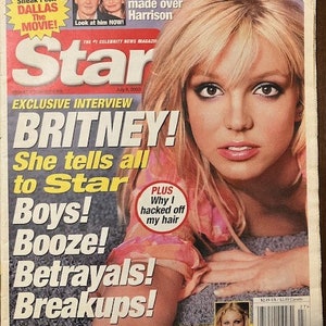 BRITNEY - Jungs, Alkohol, Verrat, Trennungen Star Tabloid, 8. Juli 2003