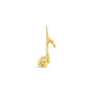 Musical Note Necklace | 10k Yellow Gold | Statement Necklace | Gift for Her | Christmas Gift | Charm Bracelet | Music Jewelry