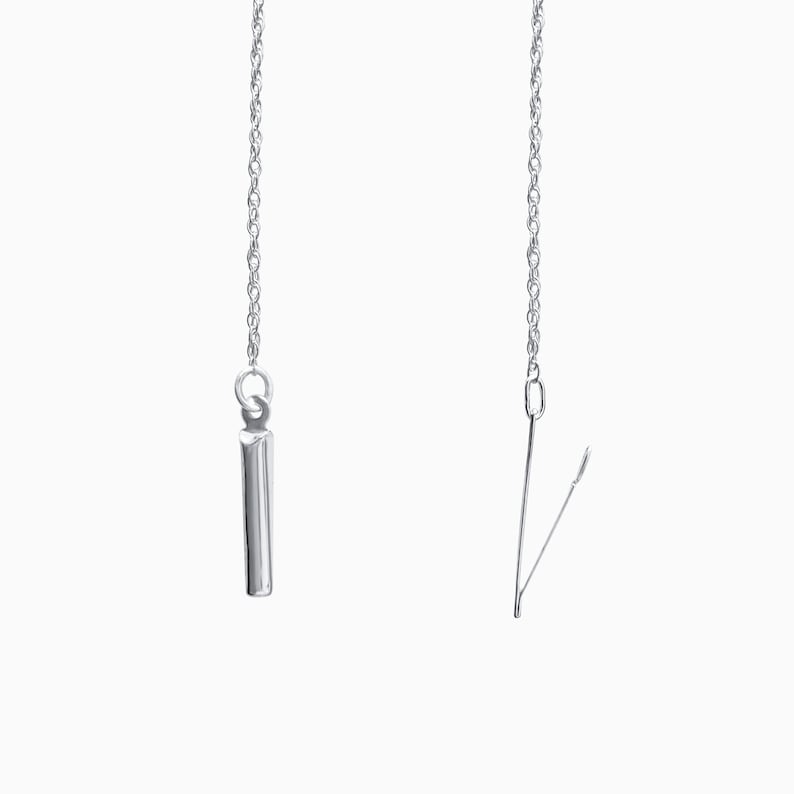 Sterling Silver Add A Bead Chain Threader Necklace - 7