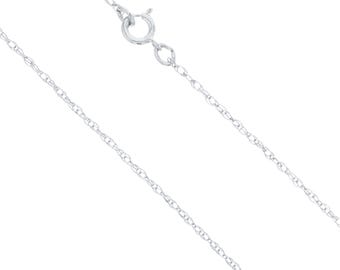 1 MM 14K gouden koordketting | 14k geelgoud of witgoud | Fijne gouden ketting | Dunne 14k gouden ketting | Massief gouden ketting