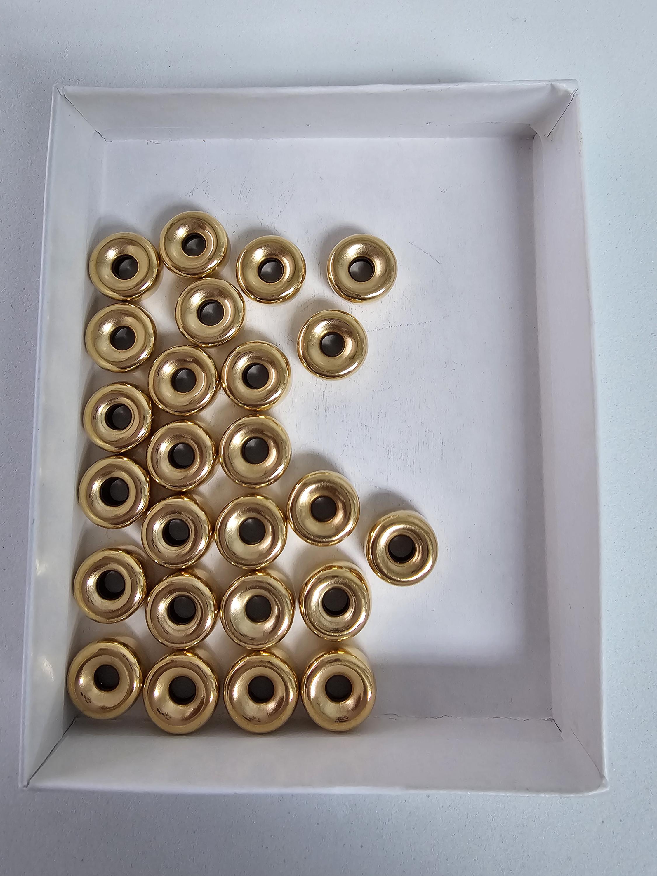 1 Bead 14k Solid Yellow Gold - 10mm Round Polish Loose Bead, 2.0mm Hole - Unbranded