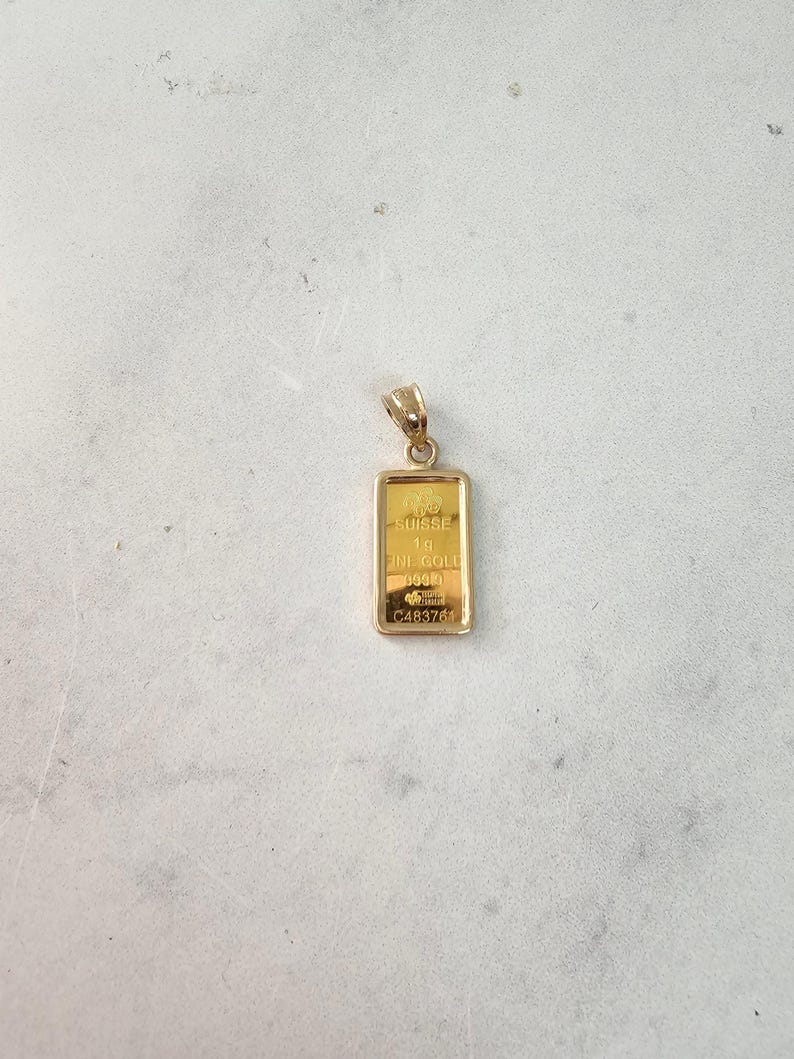 1 Gram Pamp Credit Suisse Gold Bar With Polished Bezel