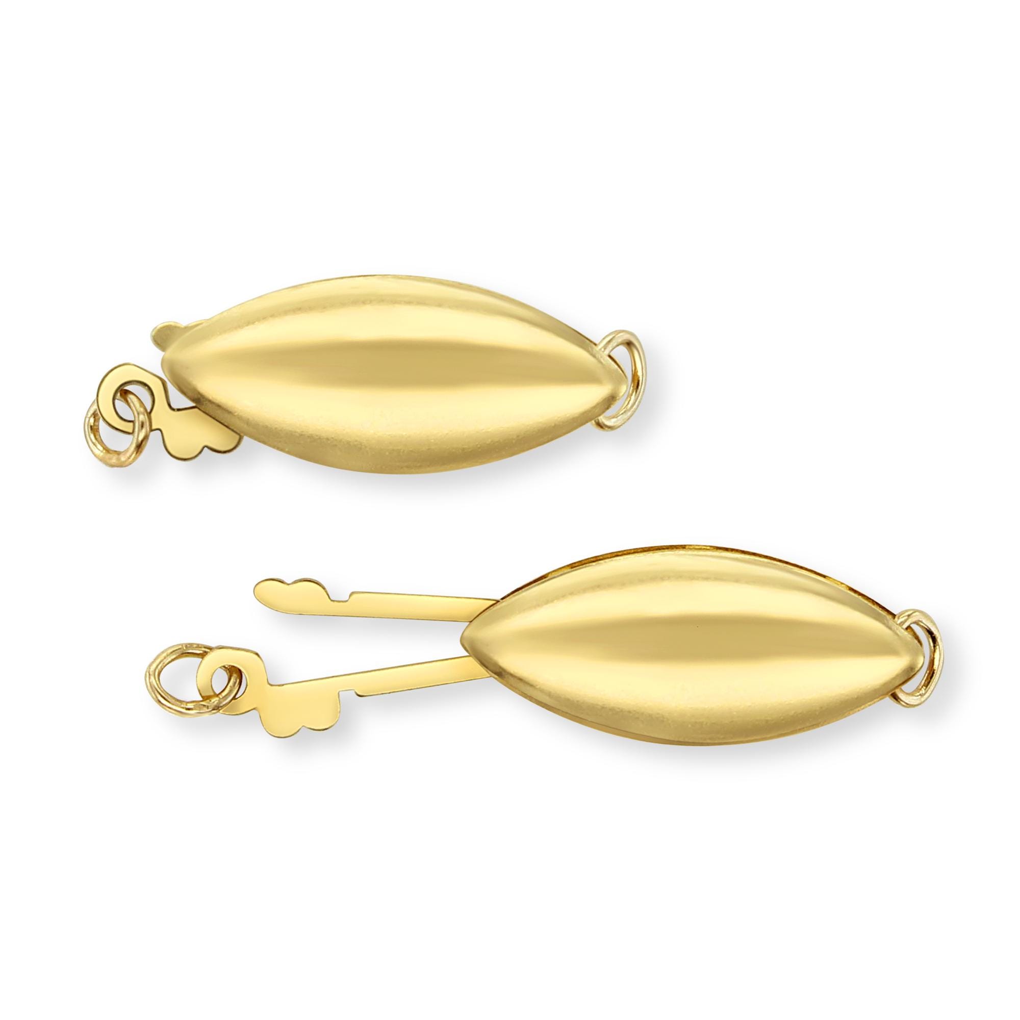 14k fish hook clasp 14k Gold Polished Pearl Clasp | Fish Hook Clasps | Pearl Bracelet Clasps |  Vintage Gold Clasps | Marquise Gold Clasps | 14k Yellow Gold