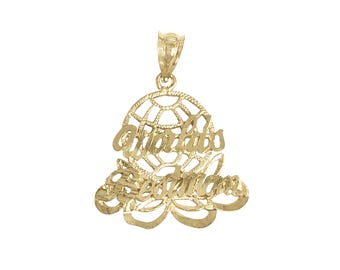 Worlds Best Man With Diamond Cuts Pendant | 14k Yellow Gold | Gift Ideas | Best gift for Him | Best Man Gift | Wedding charm | Unique Charm