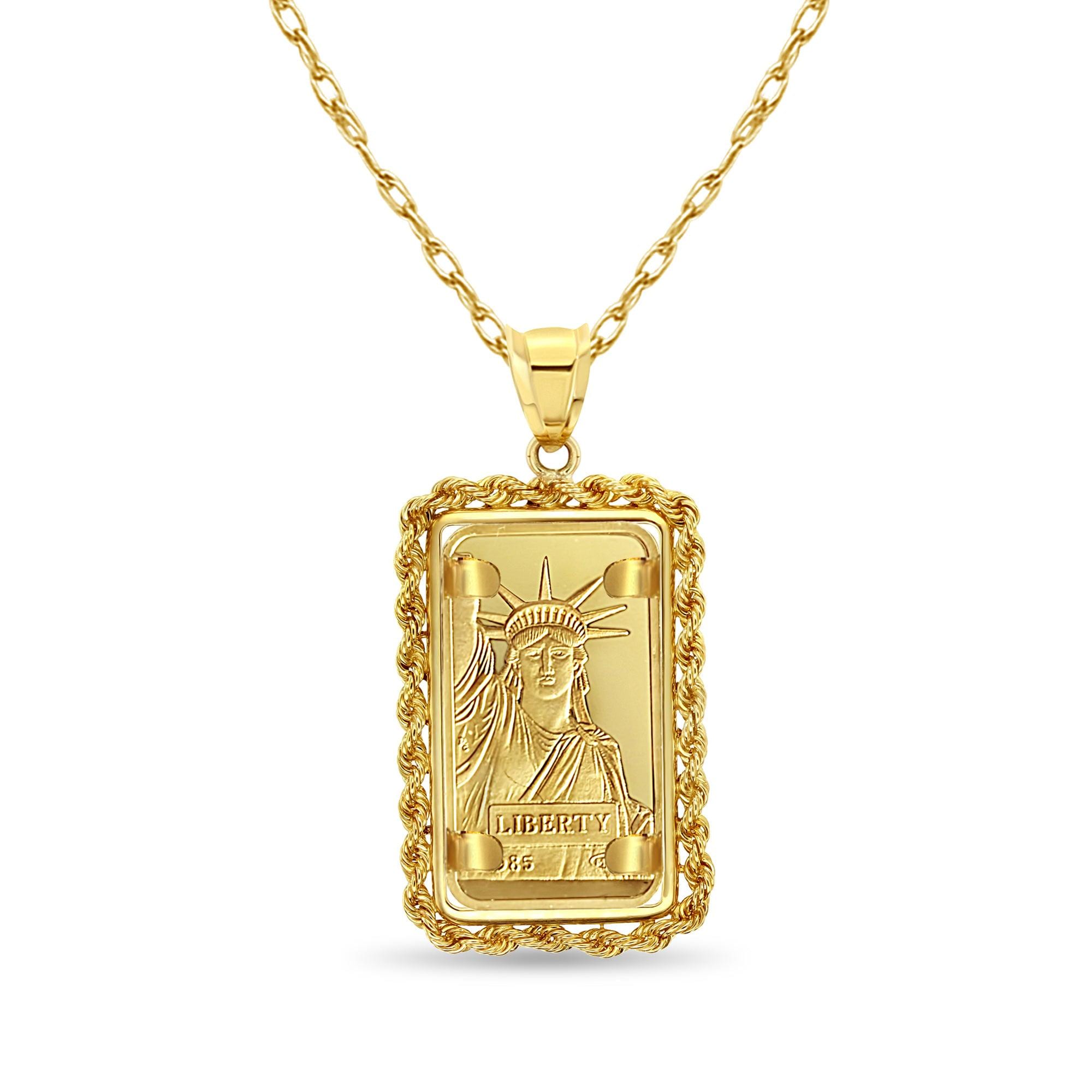 20 Gram Pamp Credit Suisse Gold Bar With Rope Bezel | Gift for Her