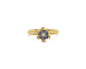 1980s Tulip Ring Replica / 14k Yellow Gold / Gift For Her / Statement Ring / Vintage Rings / 80s Tulip Ring