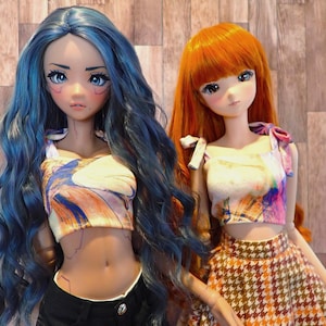 Smart doll Classic Tie strap top colorful swirl