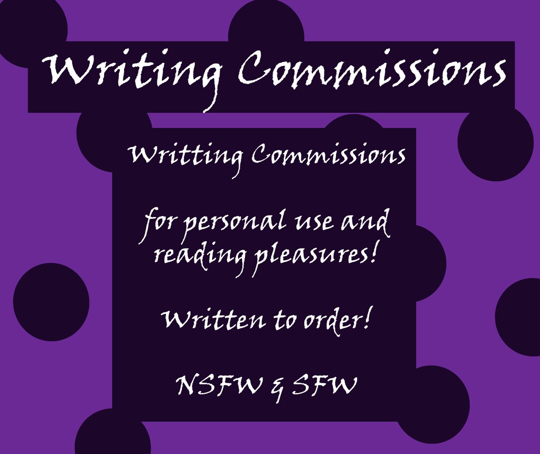 Writing Commissions - Etsy