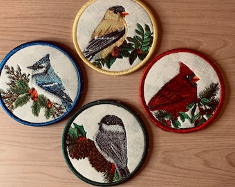 Winter Feathered Friends  Coasters