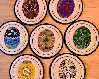 Ukrainian Decorated Egg Coasters