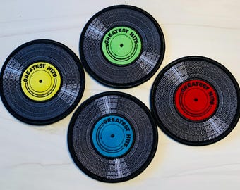 Greatest Hits Embroidered Coaster Set