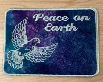 Peace on Earth Mug Rug