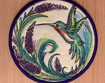 Hummingbird & Lavender Coaster