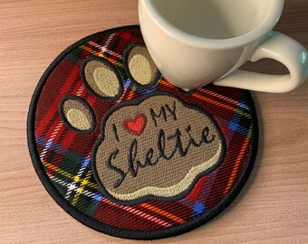 Love My (Dog Breed) Coaster