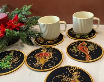 Gilded Mirage Coasters