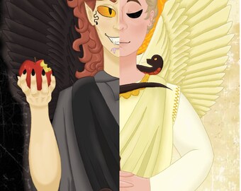 Good Omems Aziraphale and Crowley double set prints