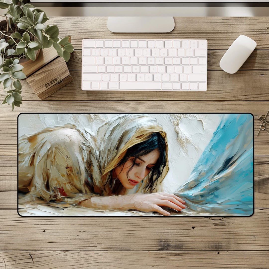 Christian Desk Mat: Woman Healed, Faith Inspired Office Decor - Etsy