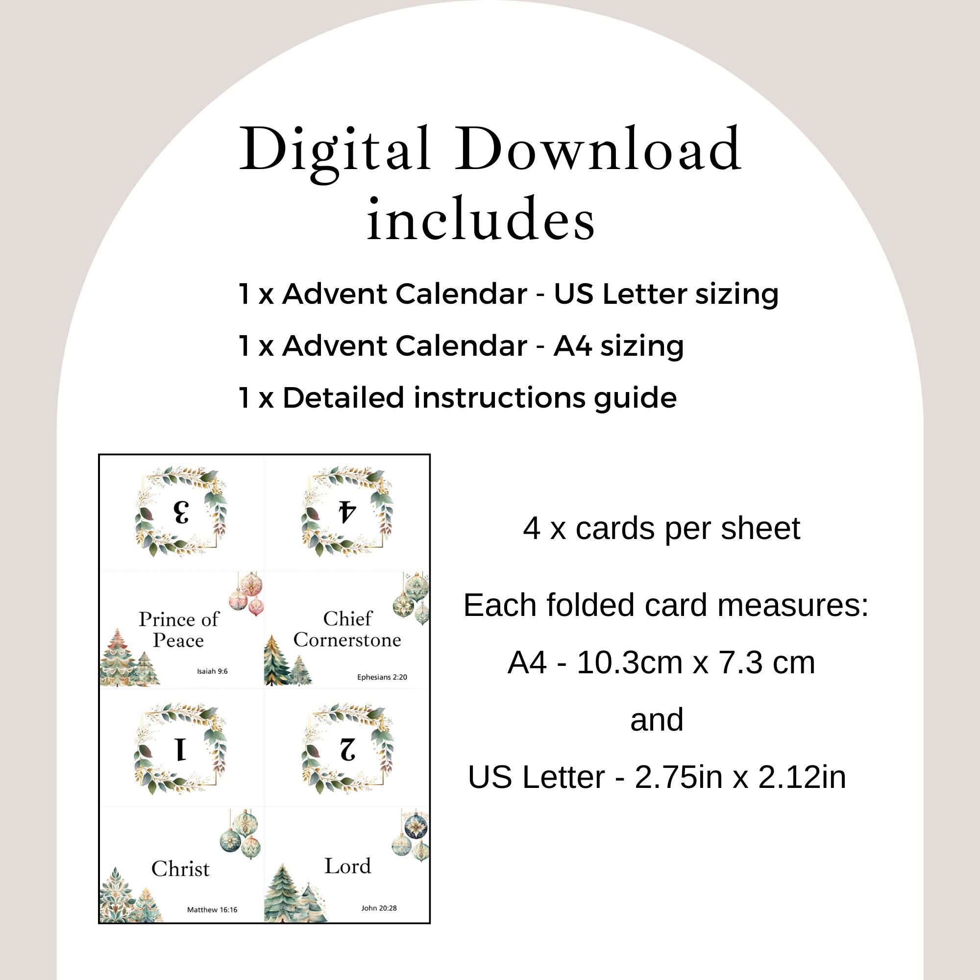 Names of Jesus Advent Calendar With Bible Verse and Prayer Digital ...