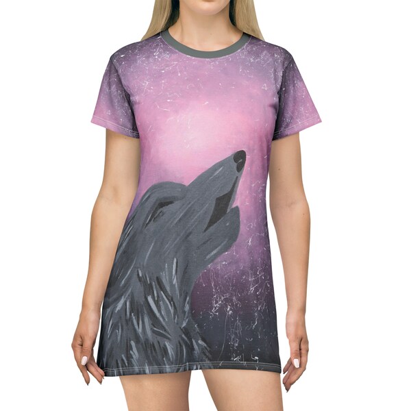 Cosmic Wolf T-Shirt Dress | Exclusive by Lauren Elaine | T-Shirt Dress