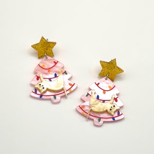 Christmas Purr-fect Earring, Cat Lover Earrings, Holiday Earrings, Festive Earrings, Fun Christmas Earrings, Statement Earrings
