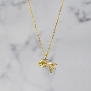 Goldfish Necklace • Sea Theme • Birthday Gift for Her • Minimalist Jewelry • Fish Necklace • Cute Necklace