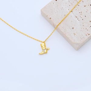 Dainty Cowgirl Boot Necklace, Cowboy Boot Necklace, Country Jewelry, Western Necklace, Gift For Her