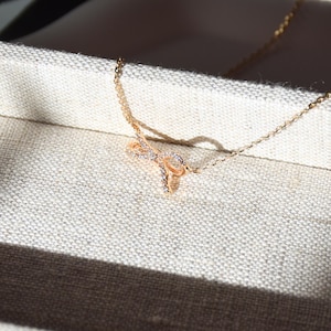 Dainty Bow Necklace,  Bridesmaid Gift, Girlfriend Gift, Trendy Bow, Best Friend Gift, Gold Bow Necklace, Coquette Style Jewelry