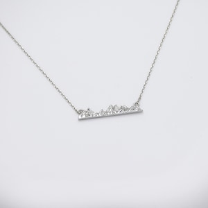 Dainty Mountain Necklace, Mountain Necklace for Her, Birthday Gift, Everyday Necklace, Nature Necklace