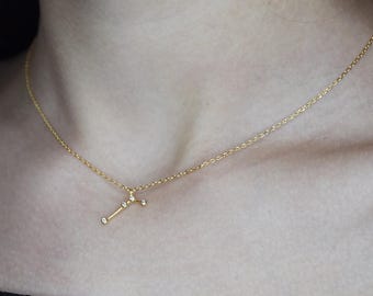 Collar delicado del zodiaco, collar con pavé del zodiaco, collar con signo del zodiaco, collar de cumpleaños del zodiaco, collar con constelación del zodiaco, circonita cúbica