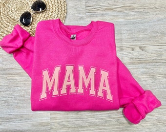 Mama Sweatshirt, Mama Geschenk, Mädchen Mama Sweatshirt, Quaste drucken.