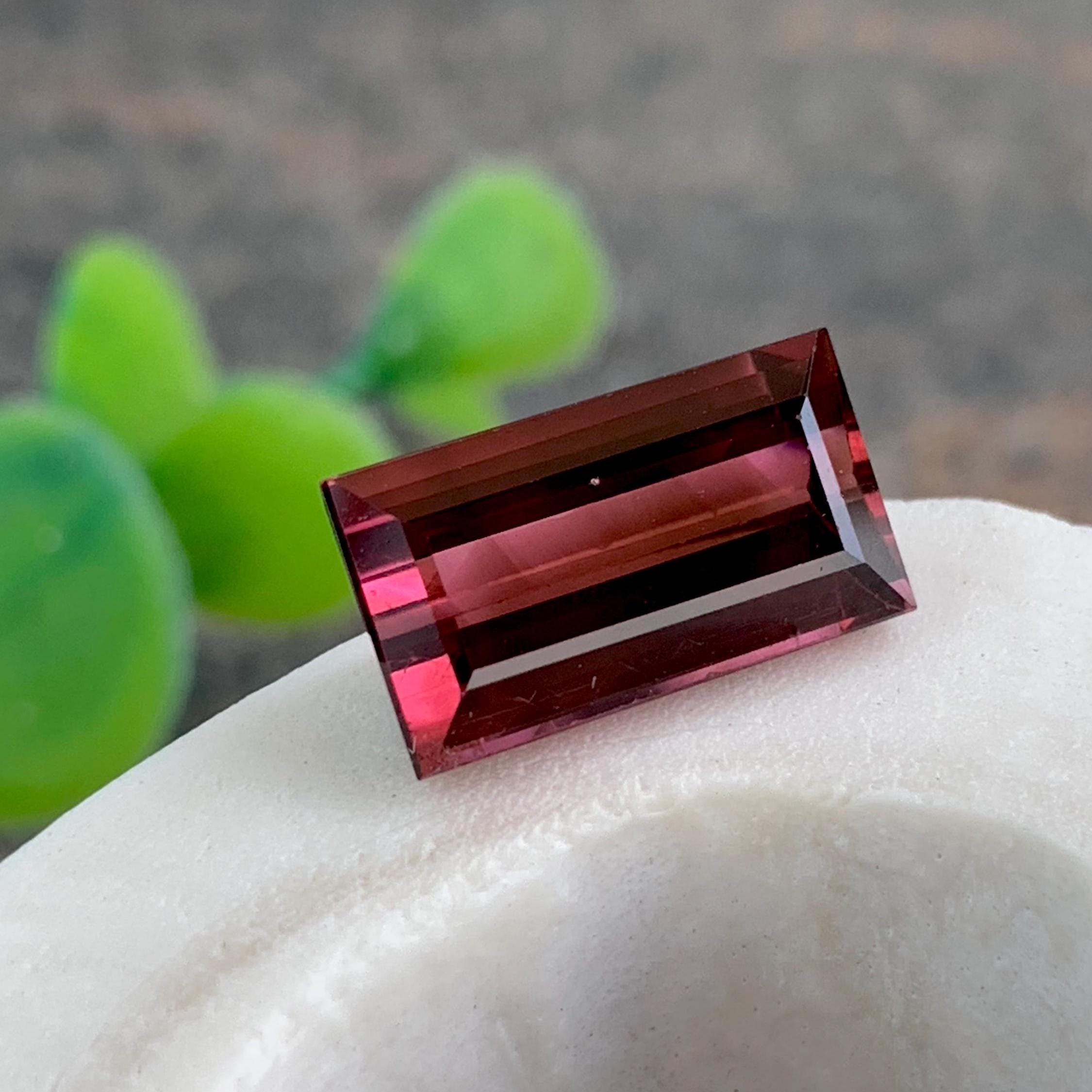 Rare 6.26 Ct Natural Tourmaline - Baguette Cut Flawless Afghan Gemstone for Jewelry & Rings